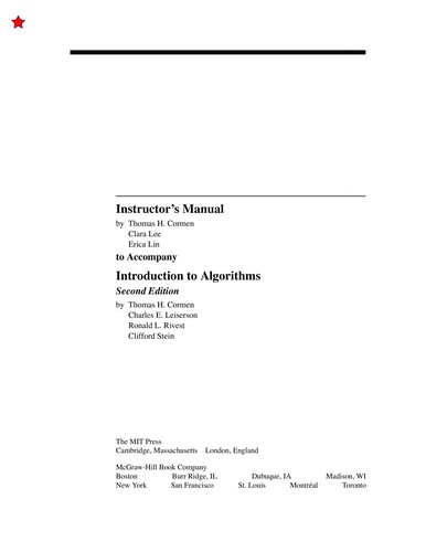 Cover of Introduction to Algorithms by Cormen, Leiserson, Rivest & Stein